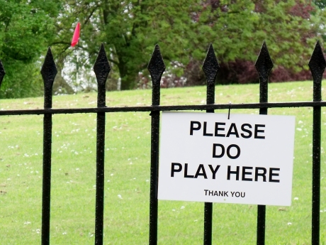 Please Do Play at the Golf Course